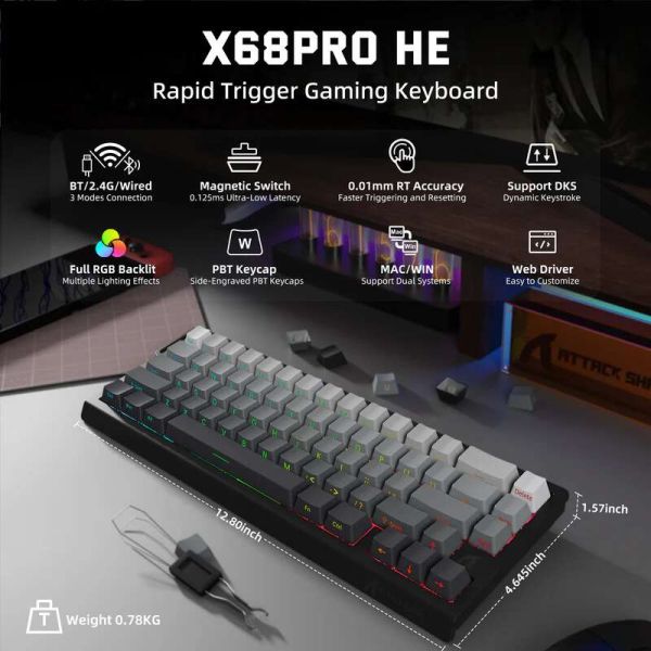 Attack shark X68 PRO Moonlit night