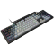 LORGAR Azar 514, Wired mechanical gaming keyboard, RGB backlight, 1680000 colour variations, 18 modes, keys number: 104, 50M clicks, linear dream switches, spring cable up to 3.4m, ABS plastic+metal, magnetic cover, 450*136*39mm, 1.17kg, white, EN+RU layout