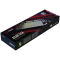 LORGAR Azar 514, Wired mechanical gaming keyboard, RGB backlight, 1680000 colour variations, 18 modes, keys number: 104, 50M clicks, linear dream switches, spring cable up to 3.4m, ABS plastic+metal, magnetic cover, 450*136*39mm, 1.17kg, white, EN+RU layout