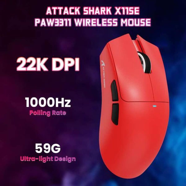 Attack shark X11 SE Red