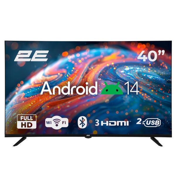 TV Set 40" 2E LED FHD 60Hz Smart Android Black