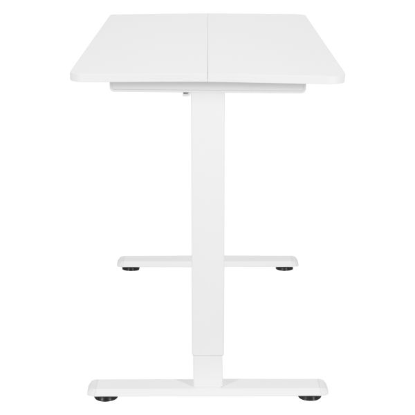 2E Computer Desk CE120W, height 72-120cm, electric motor, tabletop 120 60cm (white), metal base (white)
