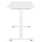 2E Computer Desk CE120W, height 72-120cm, electric motor, tabletop 120 60cm (white), metal base (white)