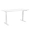 2E Computer Desk CE150W, height 62-128cm, electric motor, tabletop 150 75cm (white), metal base (white)