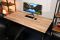 2E Computer Desk CE150WOLD, height 62-128cm, electric motor, tabletop 150 75cm (aged wood), metal base (black)
