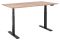 2E Computer Desk CE150WOLD, height 62-128cm, electric motor, tabletop 150 75cm (aged wood), metal base (black)