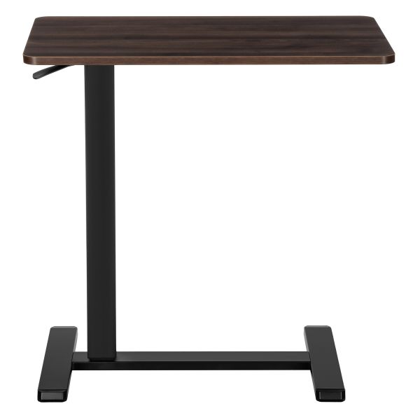 2E Compact Desk CE710BD, height 71-106cm, gas lift, tabletop 71x40cm (dark wood), metal base (black)