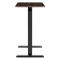 2E Compact Desk CE710BD, height 71-106cm, gas lift, tabletop 71x40cm (dark wood), metal base (black)