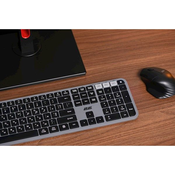 Keyboard 2E KS240 WL BT Gray