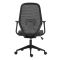 2E Office Chair OC110, fabric, fixed armrests, black