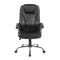 2E Office Chair OC135, PU leather, fixed armrests, black