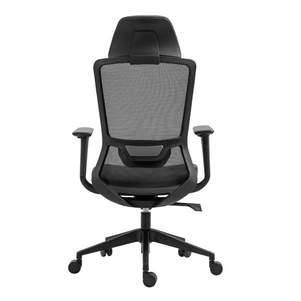 2E Office Chair OC150, fabric, 4D armrests, headrest, black