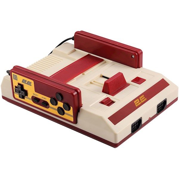 2E Game console, 8 bit wired gamepad, AV, 298 games