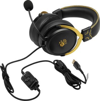 Headphone: A4tech Bloody M590i 7.1 Gaming Headset Sports Lime