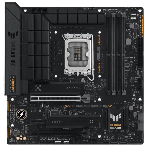 ASUS Motherboard TUF GAMING B760M-PLUS s1700 B760 4xDDR5 M.2 HDMI DP mATX