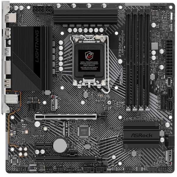 Motherboard ASRock Z790M PG Lightning/D4 s1700 Z790 4xDDR4 M.2 HDMI DP mATX