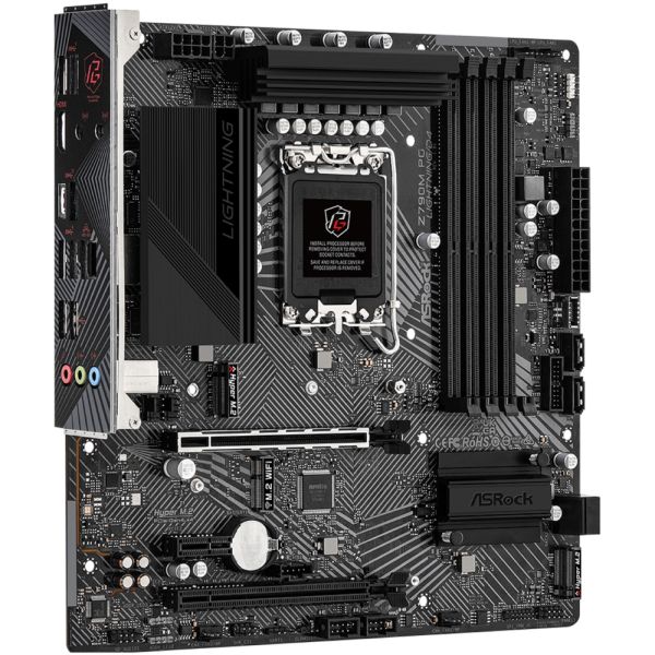 Motherboard ASRock Z790M PG Lightning/D4 s1700 Z790 4xDDR4 M.2 HDMI DP mATX