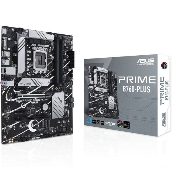 ASUS Motherboard PRIME B760-PLUS s1700 B760 4xDDR5 M.2 HDMI D-Sub DP ATX