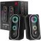2E Multimedia speaker PCS234 RGB, 2.0, USB, Black