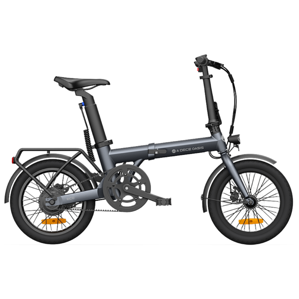 Electric Bicycle ADO Eco 16, 350W, Smart APP, Folding Electric Bike, 25KM/H, Grey
