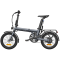 Electric Bicycle ADO Eco 16, 350W, Smart APP, Folding Electric Bike, 25KM/H, Grey