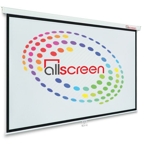 Projector screen ALLSCREEN MANUAL PROJECTION SCREEN 244X186CM 16:9 HD FABRIC CWP-244186 Diagonal 120 inch / 304 CM