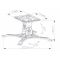 Projector mount 360° degrees rotating ALLSCREEN PROJECTOR CEILING MOUNT CPMSR-360 ROTATE 360°
