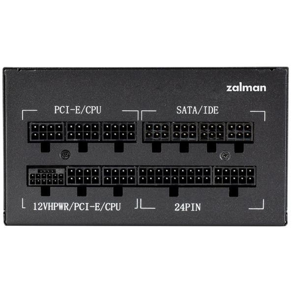 Zalman PSU Teramax 2  (1000W), >90%, 80+ Gold, 120mm, 1xMB 28pin (18+10), 2xCPU 8pin(4+4), 3xMolex, 12xSATA, 4xPCIe 8pin(6+2), 1x12VHPWR, Fully Modular
