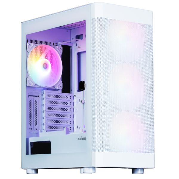 Zalman PC case I4 TG without PSU, 2xUSB3.0, 1xUSB2.0, 4x140mm RGB, VGA 320mm, LCS ready, TG Side Panel, ATX, white