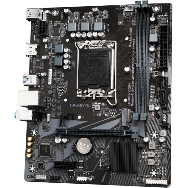 GIGABYTE Motherbard H610M K DDR4 s1700 H610 2xDDR4 M.2 HDMI mATX