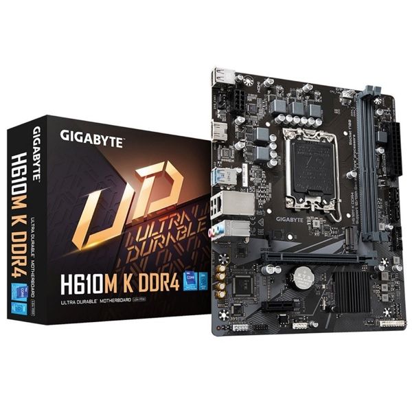 GIGABYTE Motherbard H610M K DDR4 s1700 H610 2xDDR4 M.2 HDMI mATX
