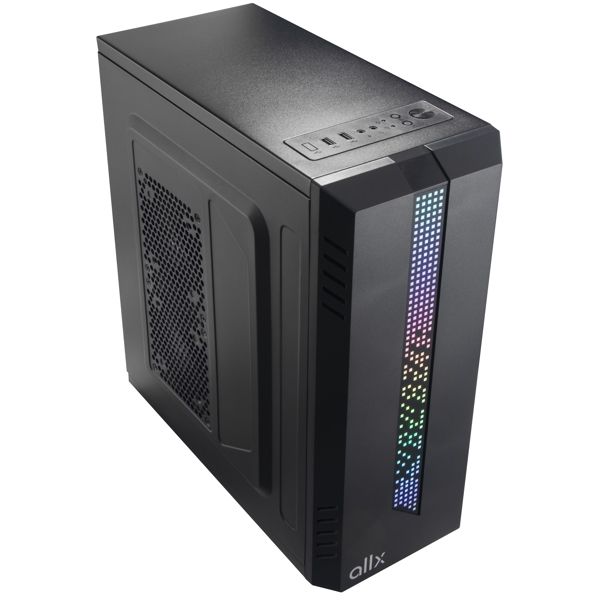 Case ALLX AX-B1740, Computer Case, Micro-ATX, ATX, USBx2, AUDIO, Black