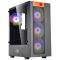 Case ALLX AX-G2045, Computer Case, Micro-ATX, ATX, USB 3.0x1, USB 1.0x2, AUDIO, Black