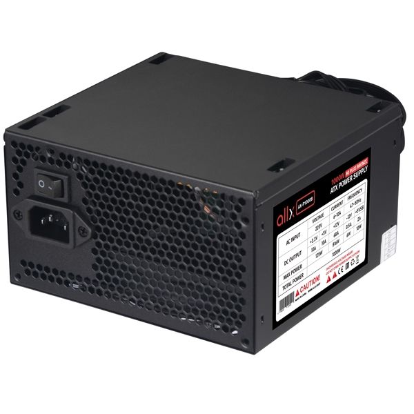 Power supply ALLX AX-P1000B, 1000W, 80 Plus Bronze, Power Supply, Black