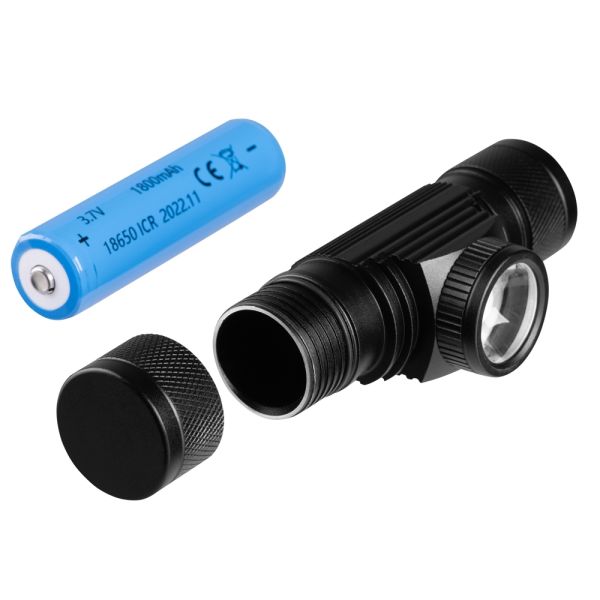 2E Headlight rechargeable, USB-C, 1800mAh, 500lm, 5W, multimode