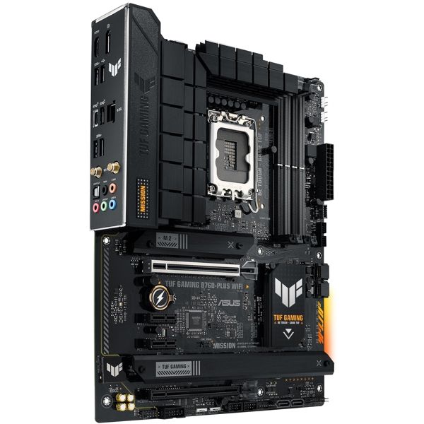 ASUS Motherboard TUF GAMING B760-PLUS WIFI s1700 B760 4xDDR5 M.2 HDMI DP Wi-Fi BT ATX