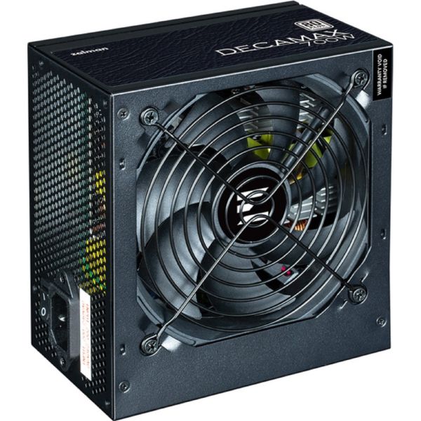 Zalman PSU Decamax  (700W) 85%, 80 Plus, 120мм, 1xMB 24pin(20+4), 1xCPU 8(4+4)+4pin, 3xMolex, 6xSATA, 4xPCIe 8pin(6+2)