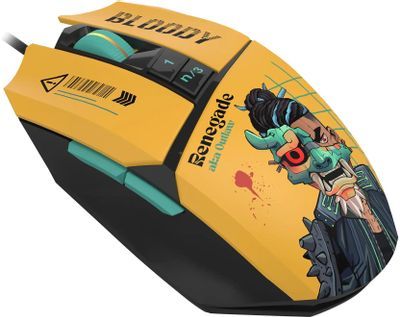 Mouse: A4tech Bloody W63 MAX RGB Gaming Mouse Renegade Sunset