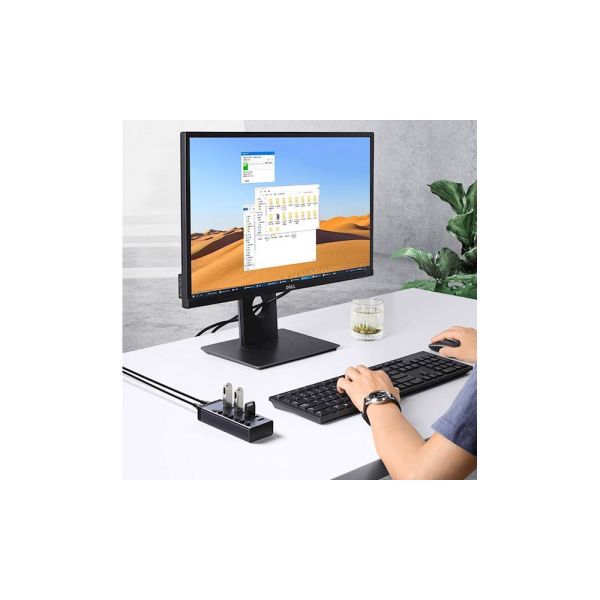 USB hub UGREEN CM481 (90307) USB 3.0 Hub With 7 Ports USB-A 12V 2A, Gray