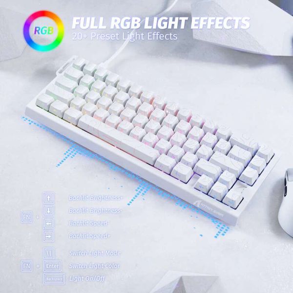 Attack shark X68 MAX White contour line
