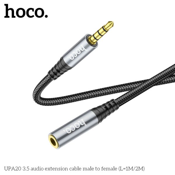 Hoco UPA20 3.5 audio extension cable male to female(L=2M) Hoco UPA20 3.5 audio extension cable male to female(L=2M)