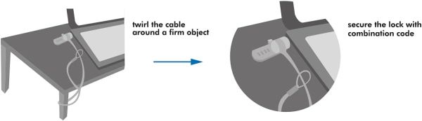 Notebook lock: Logilink NBS002 Number lock Industry standard