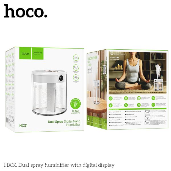 Hoco HX31 Dual spray humidifier with digital display