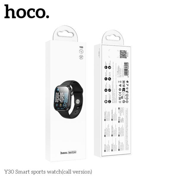 Hoco Black Y30 Smart sports watch (call version)