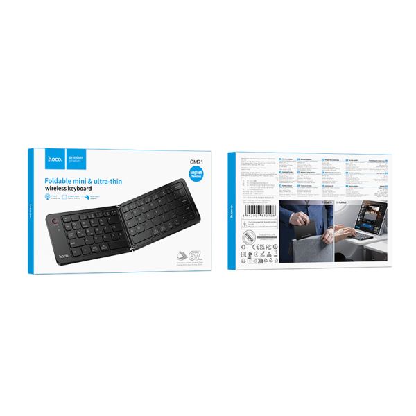 Hoco GM71 Proficient mini folding wireless keyboard(russian version)