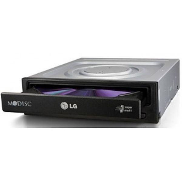LG DVD+-R/RW, SATA Black 24x SuperMulti DVD/RW GH24NSD1