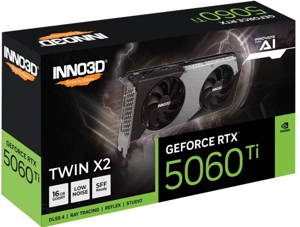 INNO3D GeForce RTX™ 5060 Ti 16GB TWIN X2 GDDR7