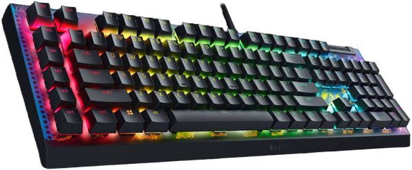 Razer Keyboard mechanical BlackWidow V4 X, 110key, Yellow Switch, USB-A, EN, RGB, Fortnite Ed.