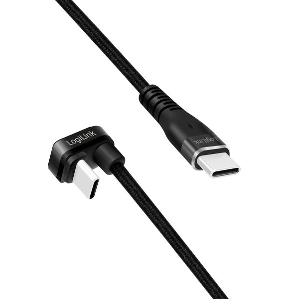 Cable: Logilink CU0190 USB Type-C Gaming Cable with U-Shaped Plug 1m 60w