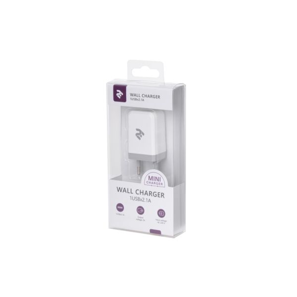2E Wall Charge USB Wall Charger USB:DC5V/2.1A, white